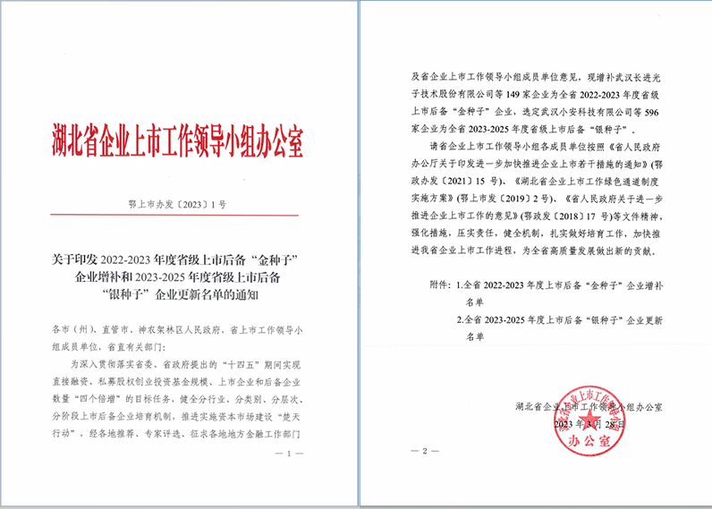 關于印發2022-2023年度省級上市后備“金種子” 企業增補和2023-2025年度省級上市后備銀種子”企業更新名單的通知